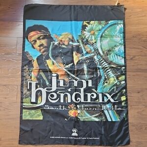 Vintage Jimi Hendrix South Saturn Delta Tapestry Wall Art 2002